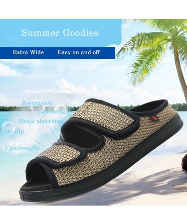 Women s Diabetic Shoes for Swollen Feet - Adjustable Breathable Soft Mesh - Summer Comfort (Size 8 Gray - Buy Online on GoSupps.com
