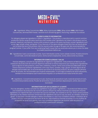 Medi-Evil Nutrition Whey Dynamic Protein White Chocolate Flavour 600g 20 Servings Whey Protein Powder for Muscle Growth Vegetarian Chocolate 20 Servings (Pack of 1) - Buy Online on GoSupps.com