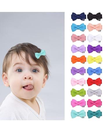 Qazuwa Mini Baby Hair Clips - 40 Piece Hair Jewelry for Girls & Toddlers | Adorable Hair Bows & Loops - Buy Online on GoSupps.com