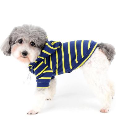 Shop Zweitea Striped Hoodie Shirts for Small & Medium Dogs - Soft Stylish Puppy Sweater & T-Shirt - Buy Online on GoSupps.com