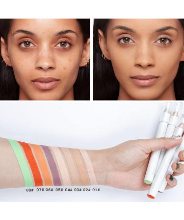 Waterproof Concealer Pencil Cream Long Lasting Smoothing Moisturizing Korean Concealer Makeup for Face Eyebrow Black Women - Buy Online on GoSupps.com