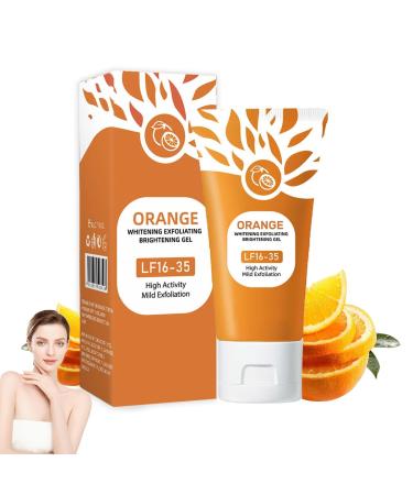 Orange Enzyme Exfoliating Gel for deep cleansing moisturizing facial organic facial and body exfoliating scrub gel for all smooth skin types 50 g