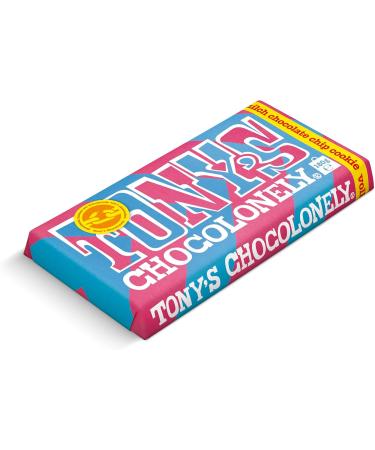 Tony's Chocolonely Milk Chocolate Chip Cookie 15 x 180g - Buy Online on GoSupps.com