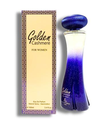 GOLDEN CASHMERE FOR WOMEN EAU DE PARFUM 3.4 FL. Oz. Oriental Floral fragrance for women.