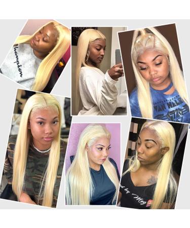 613 Blonde Brazilian Straight Human Hair Bundles with Closure - 18/22/22 + 14 Inch - Remy Hair Extensions - Can Be Dyed - Buy Online on GoSupps.com