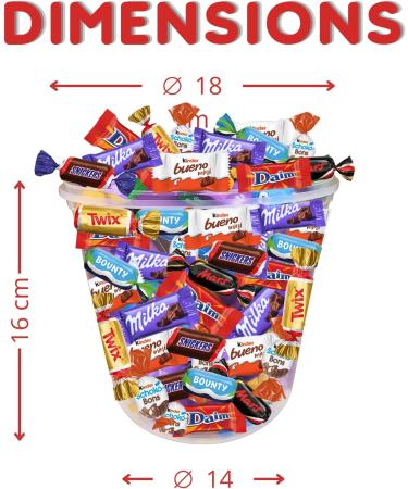 KINDER Schokobons et Mini Bueno MILKA C l bration DAIM | Assortiment de 120 Bonbons au Chocolat | Original Pr t Offrir Chocolat 120 pcs - Buy Online on GoSupps.com