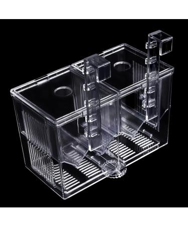 WEAVERBIRD Fish Breeder Box Clear Acrylic Aquarium Isolation Hatchery Feeding Boxes Perfect Isolator for Aggressive Fish Injured Fish Small Fish Shrimp Clownfish with 2pcs Sucker and Hook XL(Double Box) - Buy Online on GoSupps.com