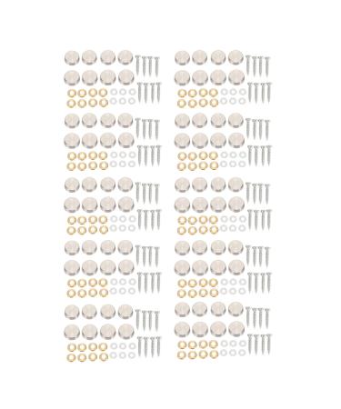 YUMIN 16 mm Stainless Steel Mirror Nail Screw Cap (80 Pieces)