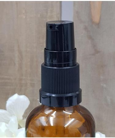 AVALON 100ml Amber Glass Bottles with Black Treatment Pump Pack of 2 Sold Empty - Create Luxury Homemade Personalized Spa Products Aromatherapy Ready Containers Refillable and Durable - Buy Online on GoSupps.com