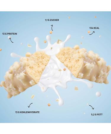Neosupps Vision Protein Bar - Low Carb White Coconut (15x35g) | Delicious Milk Protein Snack with Low Sugar - Buy Online on GoSupps.com