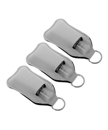 DRESSOOS 3 Sets Bottle Cover Heat Transfer Printing Keychain Bottle Container Keychain Cover for Bottle and Bottle Cover Heat Transfer Bottle Covers Protector Rubber White Outdoor Travel