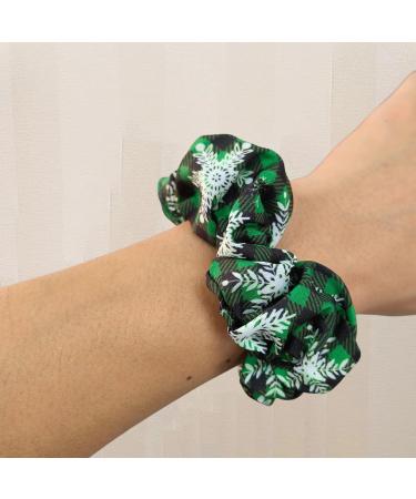 Christmas Hair Ties Xmas Elastic Hair Scrunchies Hair Bands Stretchy Christmas Hair Ropes Hair Loop Christmas Hair Accessories for Women - Buy Online on GoSupps.com