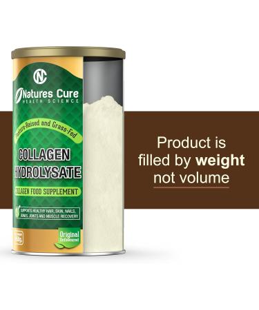 Premium Hydrolyzed Collagen Powder - Unflavored Kosher and Halal Certified Supplement for Joint Health - 450g Can of Bovine Hides Collagen Peptides 38 Servings (Pack of 1) - Buy Online on GoSupps.com