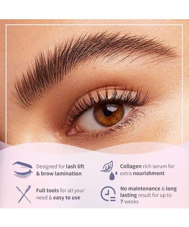 Libeauty Lash Lift and Brow Lamination 2 in 1 Kit Eyelash Perm Sachet Disposable Professional Quality Quick Lash Lifting Semi-Permanent Curling Perming - Updated Version 5 packs of each lotion - Buy Online on GoSupps.com