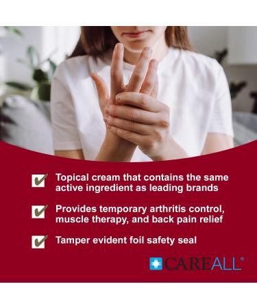 CareAll Capsaicin Arthritis & Joint Cream 1.5 oz - Effective Relief for Backache Sprains & Pain - Fragrance Free - Buy Online on GoSupps.com