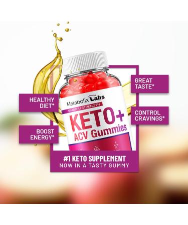 Metabolix Labs Keto ACV Gummies - Advanced Formula Metabolix Keto Plus Weight Management ACV Gummies Apple Cider Vinegar Metabolix ACV Dietary Supplement Men Women (60 Gummies) - Buy Online on GoSupps.com