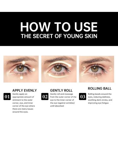 Leixu Roller Ball Castor Oil Castor Oil Frankincense Rollerball Rollerball for Eyes Bags Under Eyes Rollerball Castor Oil (2PCS) - Buy Online on GoSupps.com