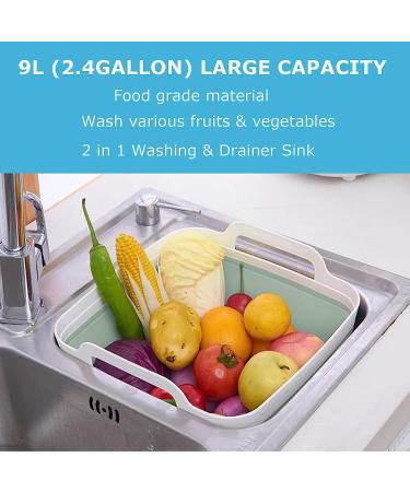 MontNorth 9L Collapsible Dish Tub - Portable Sink for Washing Dishes, Laundry, Camping - Green - Buy Online on GoSupps.com