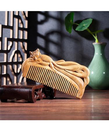 Comb Handmade Sandalwood Comb Handmade Massage Comb Hair Brush wooden comb - Buy Online on GoSupps.com