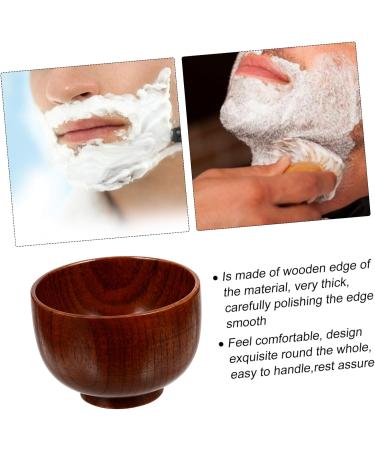 Fomiyes Wooden Razor Cleaning Bowl | Eco-Friendly Shaving Foam Container for Men & Kids - Buy Online on GoSupps.com