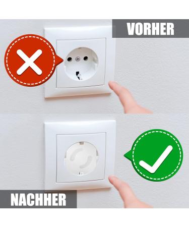 25 Child Safety Socket Protectors - Transparent Baby Lock for Electrical Outlets - Socket Fuse Protection - Buy Online on GoSupps.com