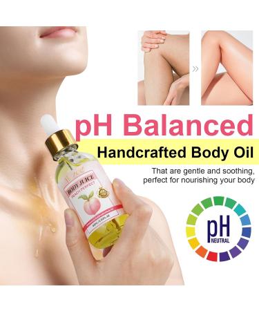 Body Juice Oil - 60ml Vanilla Cream & Peach Perfect | Handcrafted 100% Pure Feminine Essential Oil for Women | Odor Eliminating & pH Balanced - Buy Online on GoSupps.com