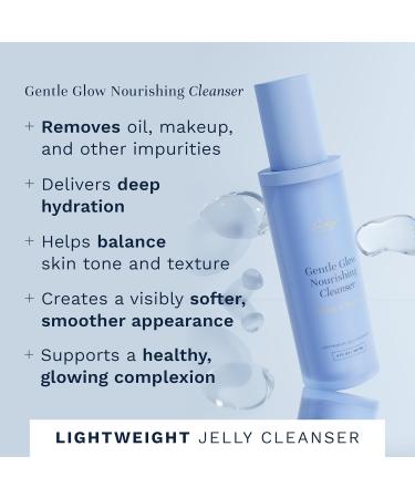 City Beauty Gentle Glow Nourishing Cleanser - 5 oz Lightweight Jelly Hydrating Face Wash for All Skin Types, Removes Oil, Makeup & Impurities, Ceramide Complex & Apple Extract for Glowing Skin - Buy Online on GoSupps.com