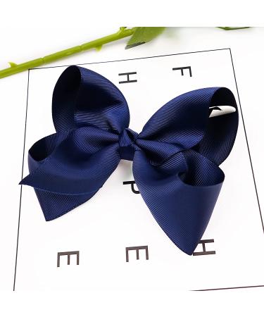 40 Pack Hair Bows Clips - Grosgrain Ribbon Hair Bows for Girls & Toddlers - 20 Colors, 6 Inch Alligator Clips - Buy Online on GoSupps.com