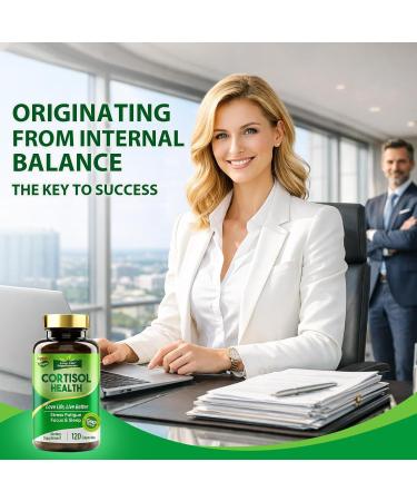 Cortisol Supplements for Women/Men Advanced Stress & Cortisol Support with Ashwagandha & Rhodiola Rosea Promotes Relaxation Mood Focus and Restful Sleep for Men and Women 120 Capsules - Buy Online on GoSupps.com