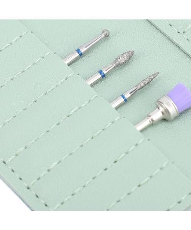 Nail Drill Bit Holder Organizer Nail Drill Bit Holder Wallet Portable Multi Layer PU Storage Bag for Nail Sanding Heads with Design - Buy Online on GoSupps.com