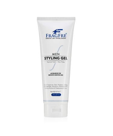 FRAGFRE Men Hair Styling Gel Fragrance Free 8 oz - pH Balanced for Men with Sensitive Skins - Not Too Firm or Too Light - Just Normal Hold for Normal Hair Styles - Hypoallergenic (Bumps Be Gone!) 8 Fl Oz (Pack of 1) - Buy Online on GoSupps.com