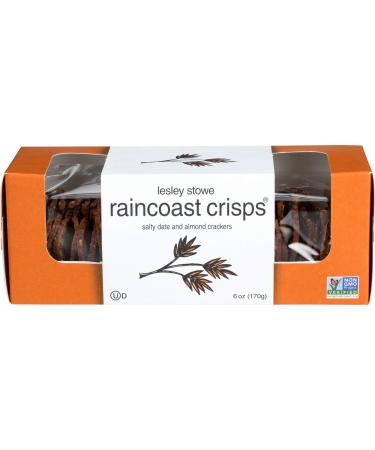 Raincoast Crisps, Salty Date & Almond Crackers, 6 Oz, 6 Oz