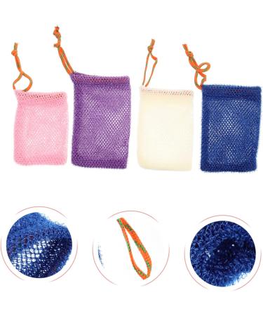 Healeved 16 Pcs Soap Bag Foaming Net Soap Saver Pouches Sisal Soap with Drawstrings Soap Nylon - Buy Online on GoSupps.com