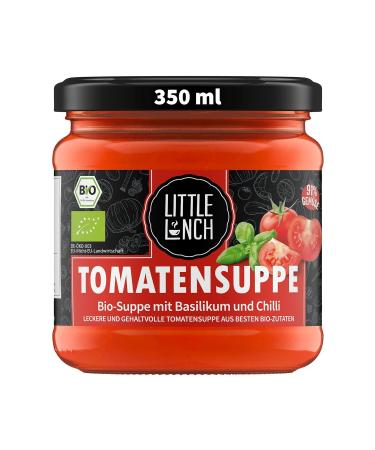 Little lunch organic tomato soup |100% organic quality |Vegan |Without added sugar |Gluten -free |Lactose -free |No artificial additives |Without flavor enhancers |350ml tomato soup 350 ml (1 Pack)