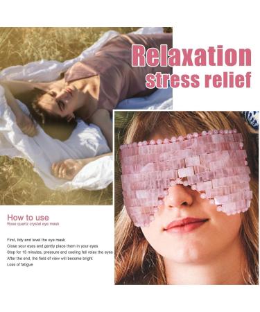 Shop Natural Rose Quartz & Jade Eye Masks | Reusable Crystal Eye Masks for Wrinkle & Puffiness Relief - Hot/Cold Therapy - Buy Online on GoSupps.com