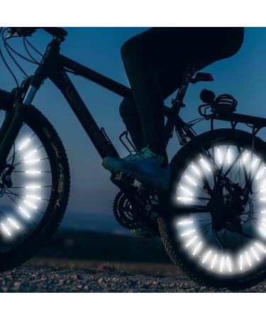 Terjbg 36 x Bike Spoke Reflectors - 360 Visibility Cat Eyes for Night Safety | Easy Assembly - Buy Online on GoSupps.com