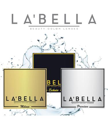 La Bella Moss Green Colored Contact Lenses - Premium Monthly Lenses for Dark Eyes (diopttria -0.00) - 3 Months Supply - Buy Online on GoSupps.com