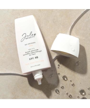 Julep No Excuses SPF 40 Clear Facial Sunscreen | Broad-Spectrum Glow Moisturizer | Non-Greasy Formula for Sensitive Skin | 1 Fl Oz - Buy Online on GoSupps.com