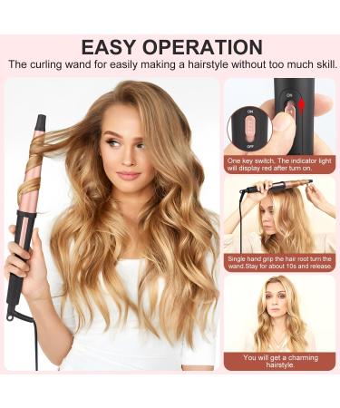 Buy 1 1/4 Inch Ceramic Curling Iron | Dual Voltage Beach Waver Hair Crimper for Women - International Shipping - Buy Online on GoSupps.com
