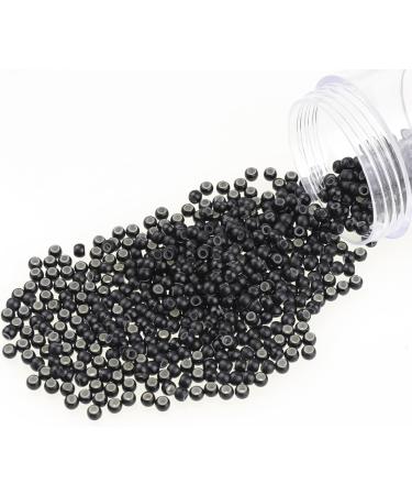 600PCS #1 Black Nano Rings for Hair Extensions - Silicone Lined Micro Rings - Buy Online on GoSupps.com