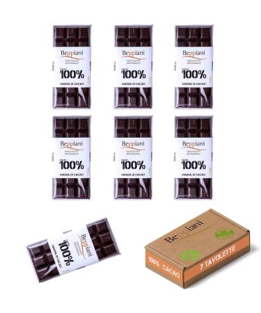Beppiani Beppiani 100% cocoa mass artisanal chocolate vegan sugar-free rich in antioxidants for balanced diets Fa