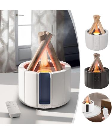 Bonfire Diffuser Mini Bonfire Humidifier Campfire Aroma Diffuser Remote Control Wood Shape Cool Mist Humidifier Campfire Humidifier Bonfire Essential Oil Diffuser Aromatherapy Humidifier (White) - Buy Online on GoSupps.com
