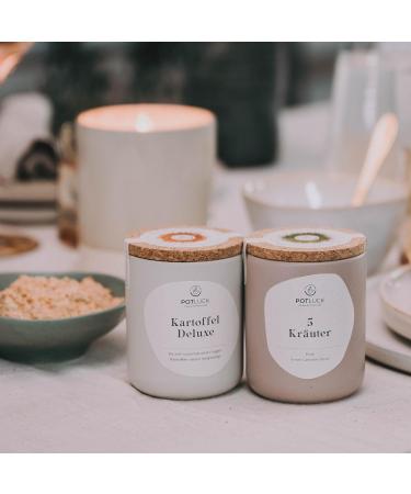 Potluck Potato Deluxe Spice Mix | Vegan Gluten-Free Ceramic Pot | 80g Natural Ingredients - International Shipping Available - Buy Online on GoSupps.com