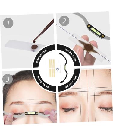 Beavorty 3pcs bow eyebrow ruler make up kit microblading caliper measuring tool drawing tool draw a line - Buy Online on GoSupps.com