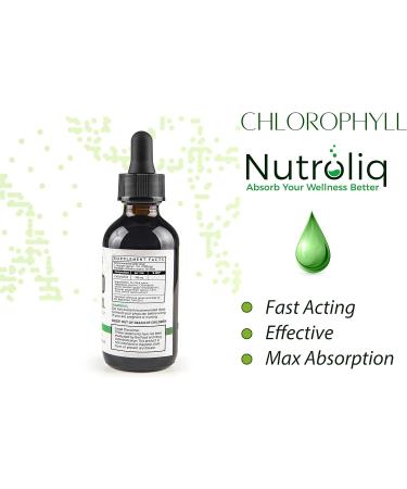 Nutroliq Liquid Chlorophyll Drops 60ml - Herbal Extract for Healthy Weight Management and Immune Support - Peppermint Flavor - Buy Online on GoSupps.com