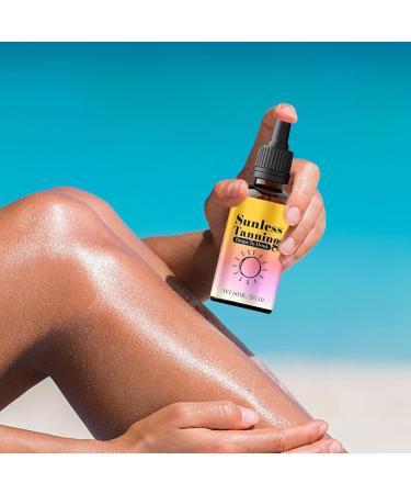  G n rique -Tanning Drops Gradual Bronzing Hydrating Facial Tanner 60ml for Natural Glow Moisturizing Sunless Tan Enhancer Desired Sun-Kissed Natural Look Set - Buy Online on GoSupps.com