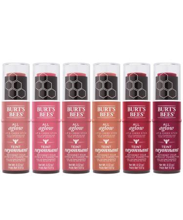 Burt's Bees Peach Pond All Aglow Lip & Cheek Stick 0.32 OZ - Natural Peachy Glow for Lips and Cheeks - Buy Online on GoSupps.com