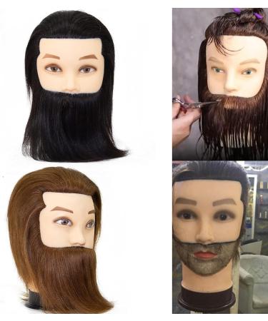 Wangxncase Training Heads for Hairdressers - 100% Real Hair Styling Practice Head for Professionals | Perfect for Straightening Bleaching & Coloring - Buy Online on GoSupps.com