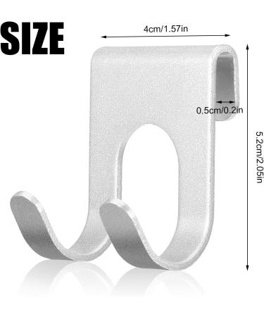 Ruggito 4-Piece Stainless Steel Razor Holder Hooks - Self-Adhesive Waterproof Multi-Purpose Bathroom & Kitchen Organizer - No Drilling Required - Buy Online on GoSupps.com