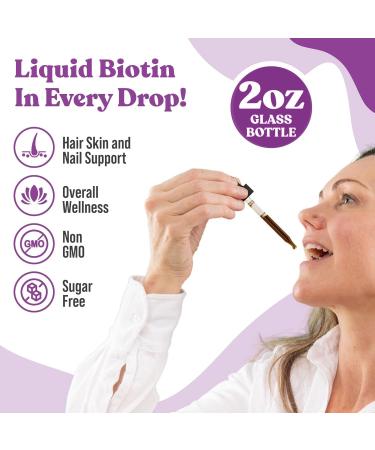 Rejuvica Health Active Biotin - Advanced Liquid Biotin Supplement - 5000mcg Support Hair Skin & Nails 1 - Buy Online on GoSupps.com